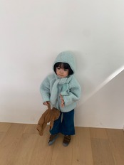ペッパー / PEPPER / プードルボアジャンパー / 韓国子供服 / キッズ / 26winter〖取寄〗*XS~XL*