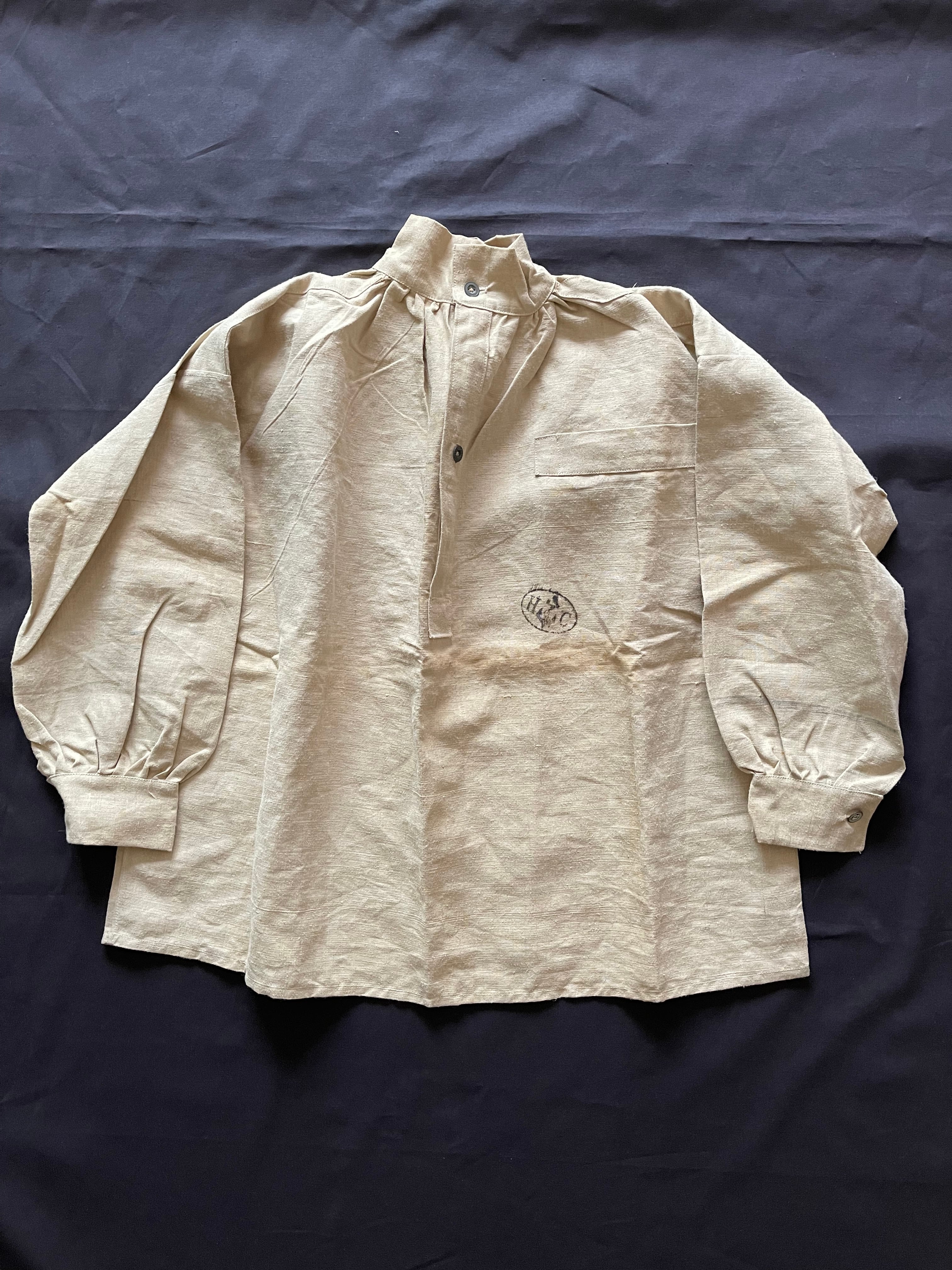 1940s French Miritary Hospital Bourgeron Smock Dead Stock