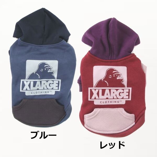 XーLARGE エクストララージ オージークレイジーフーディー 犬服