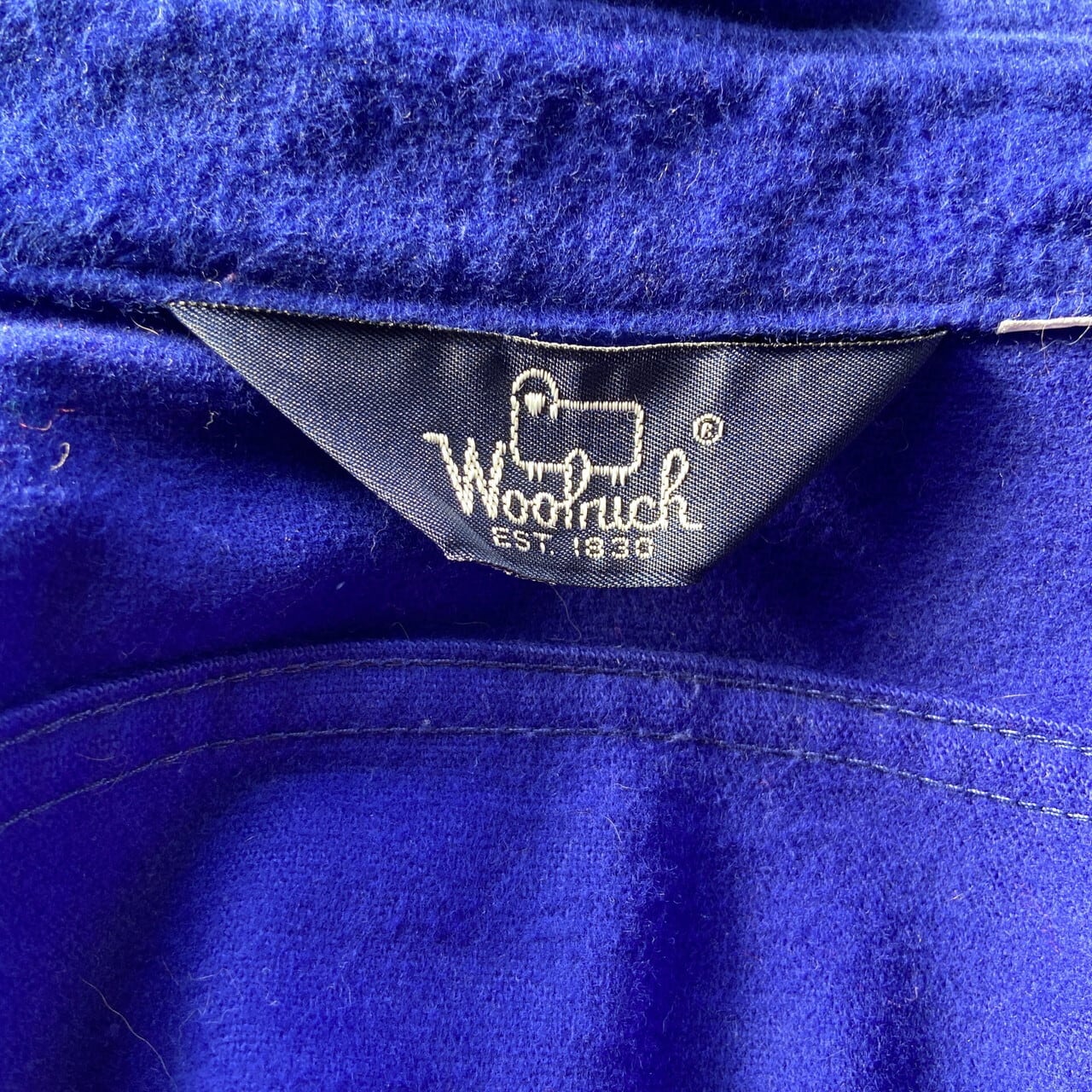 値下げ【着用３回未満】Woolrich アスカランオーバーシャツ　ネイビー　M 値下げ【着用3回未満】Woolrich アスカランオーバーシャツ ネイビー M