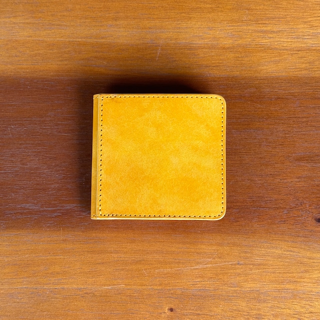 ”BAD MONEY DRIVES OUT GOOD“ SQUARE COIN WALLET BROWN