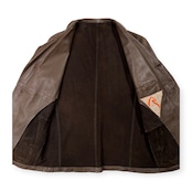 45rpm フォーティーファイブアールピーエム ディアスキン 鹿革 レザー ジャケット サイズ 4 /ブラウン系