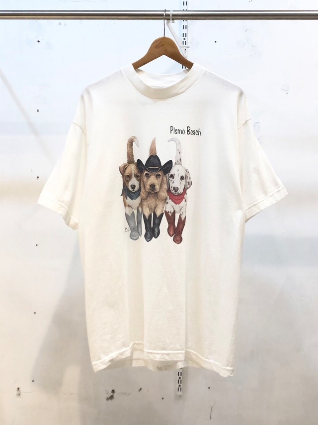 Late 90's~ Dogs printed T-shirt "Size XL"