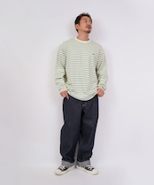 【#Re:room】COLOR STRIPED BIG LONG SLEEVE［REC742］