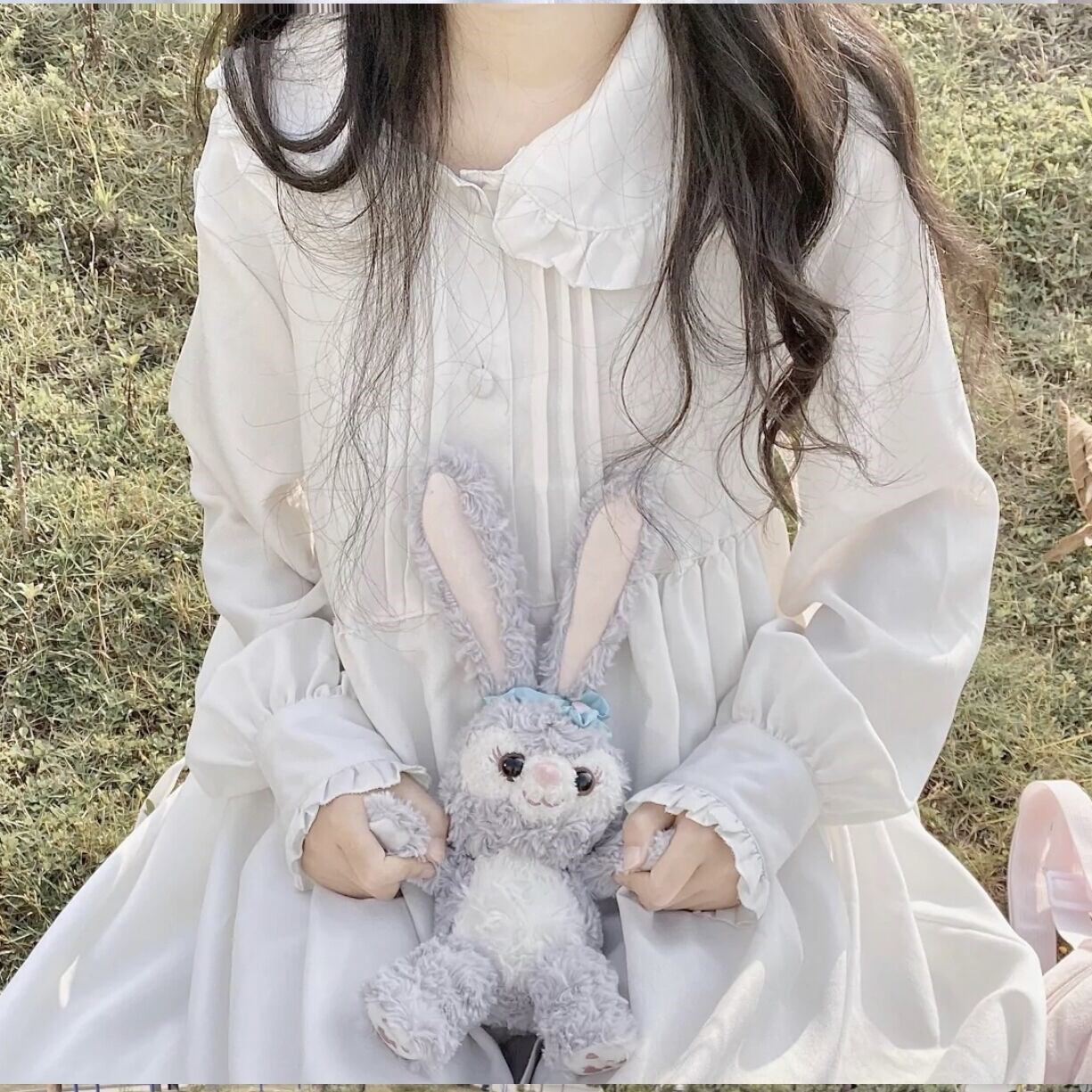 バックリボンタックヨークのフリルボタンワンピ 6148 Sucrier シュクリエ お砂糖みたいに甘くてかわいい 量産型プチプラガーリー服 通販 バックリボンタックヨークのフリルボタンワンピ 6148 Sucrier シュクリエ お砂糖みたいに甘くてかわいい 量産型プチプラガーリー服 通販