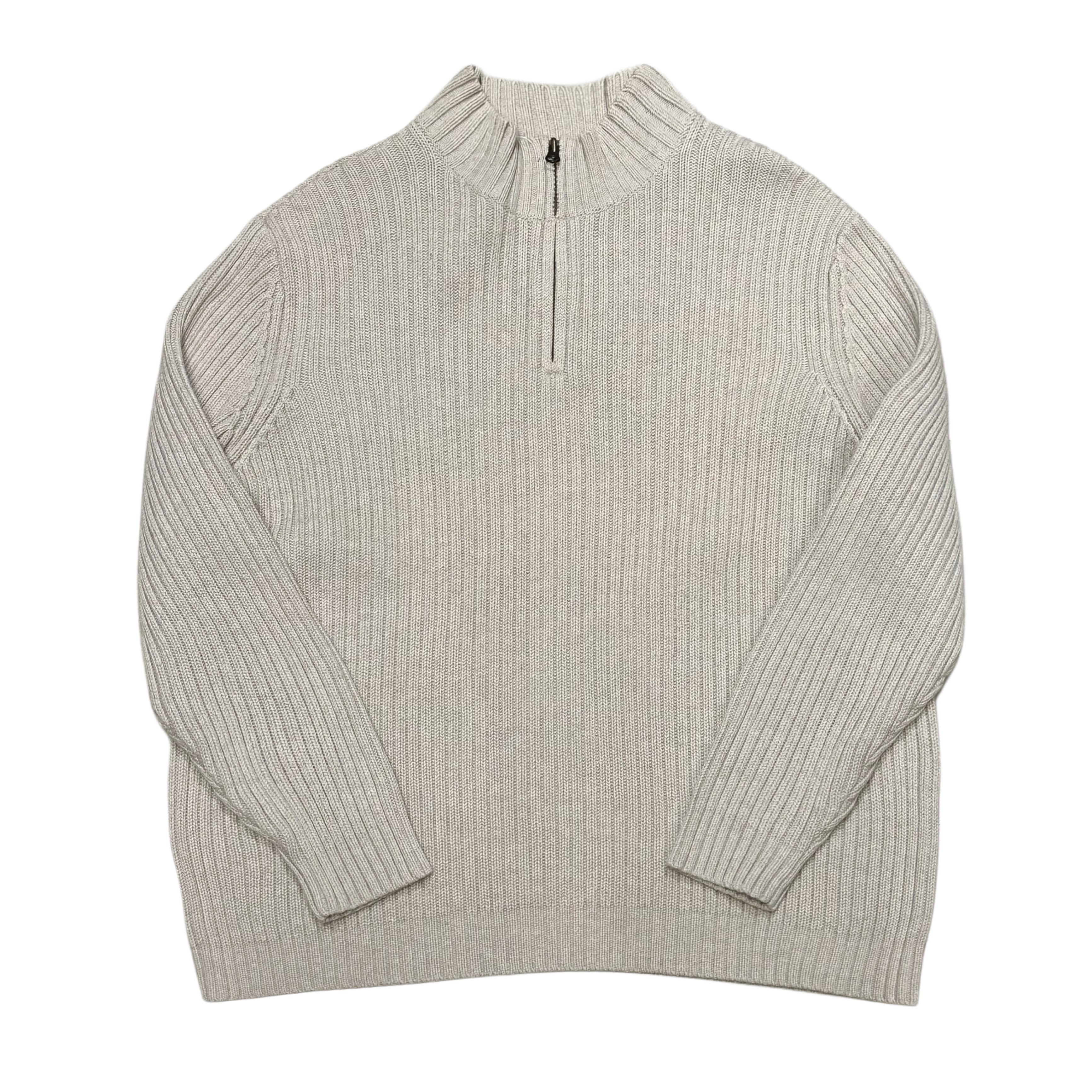 90s LANDS END ランズエンド リブコットン ドライバーズニット【L