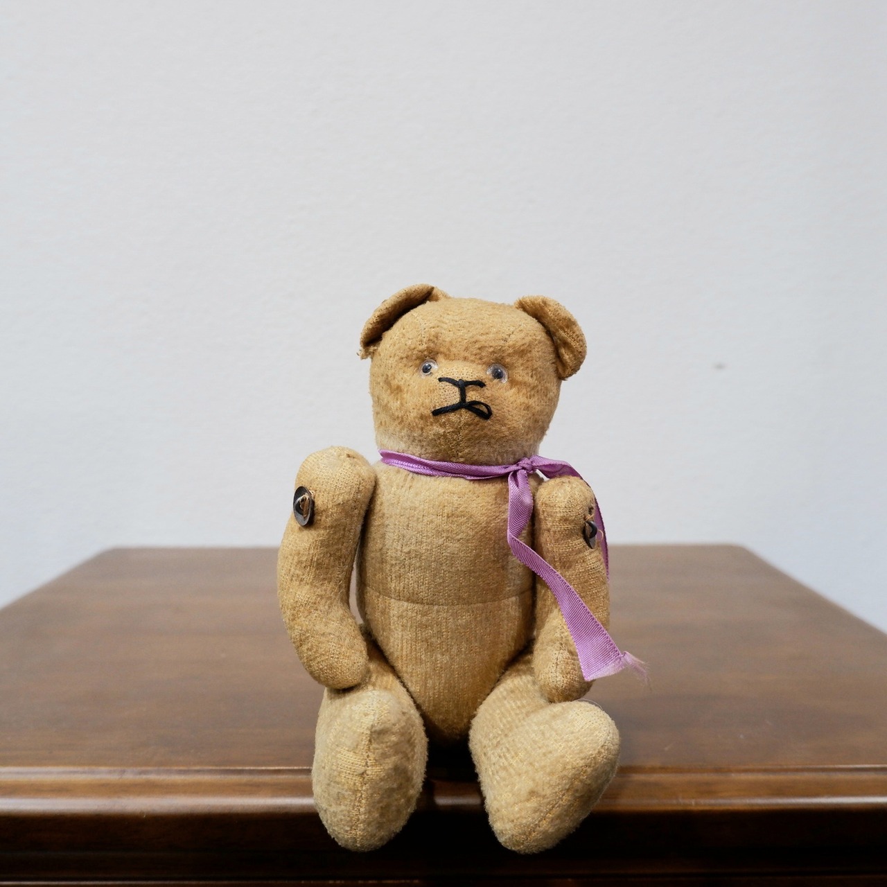 フランス アンティーク 21cm 引き顔のクマさん テディベア 愛されすぎ 