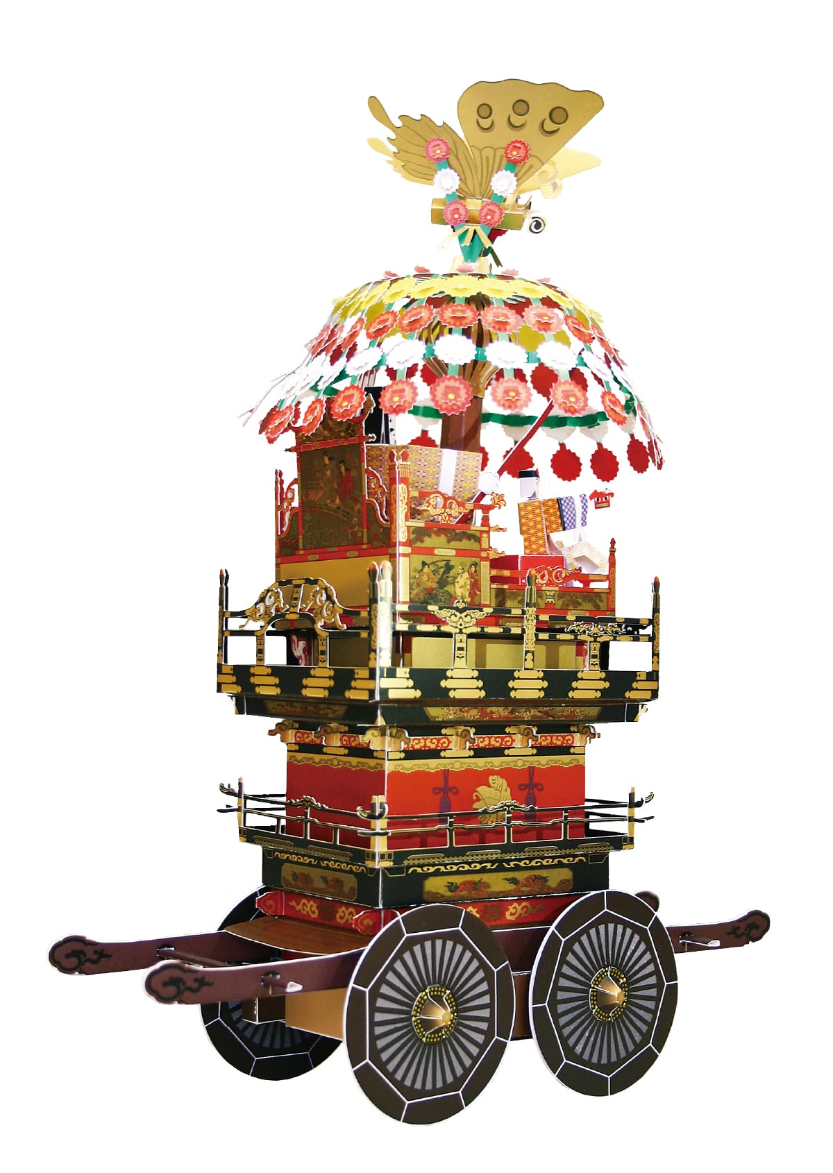 新湊曳山ペーパークラフト S-03/長徳寺（ちょうとくじ