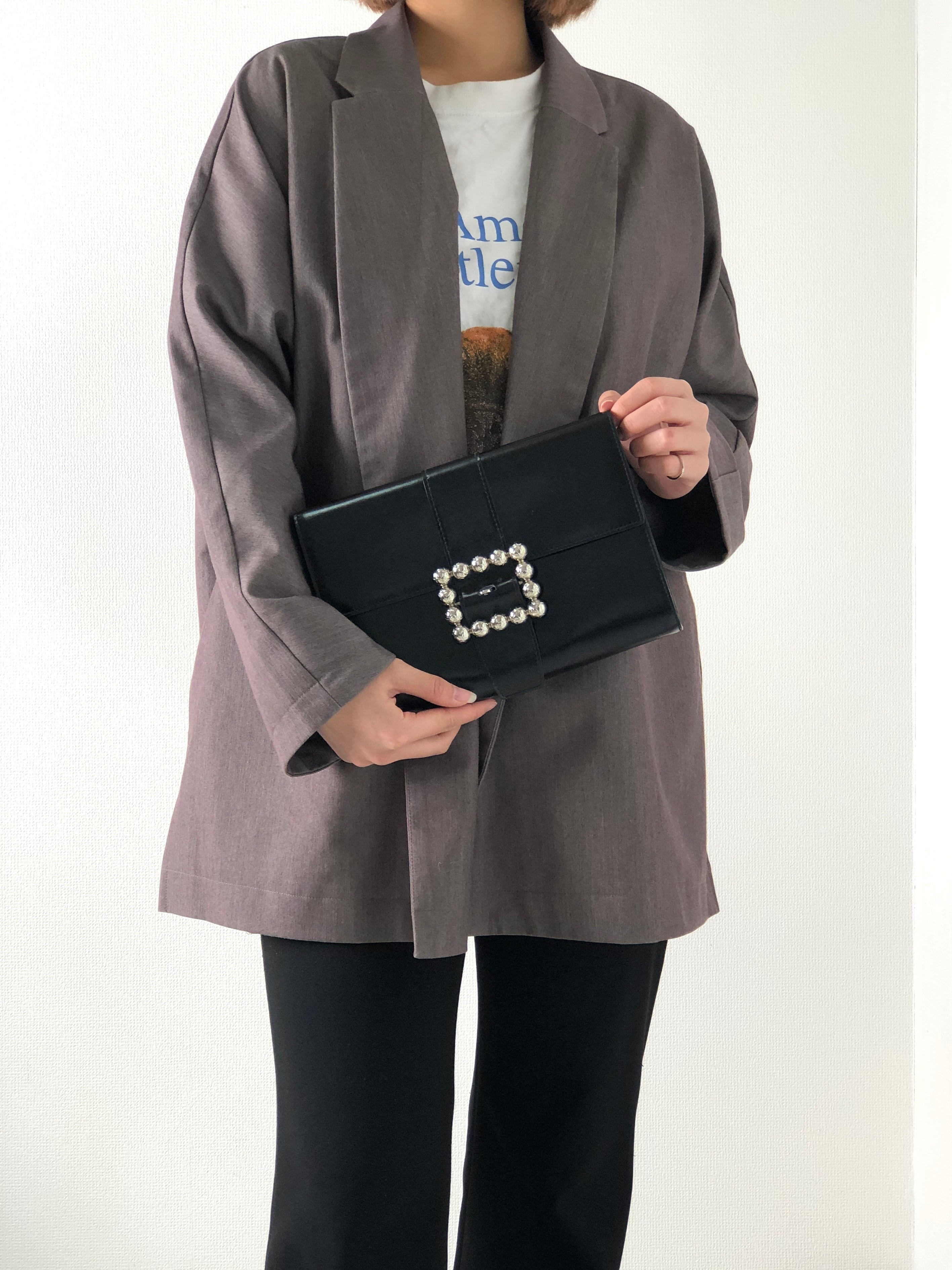 CELINE セリーヌ スターボール クラッチバッグ ブラック レザー