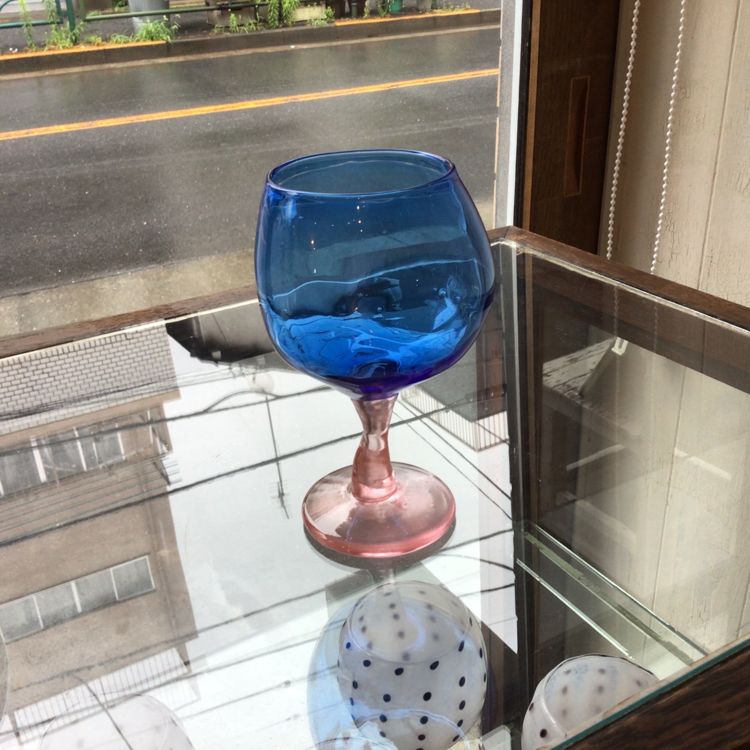 ベネチアングラス ムラノ イタリア ワイングラス NASON&MORETTI ブルー