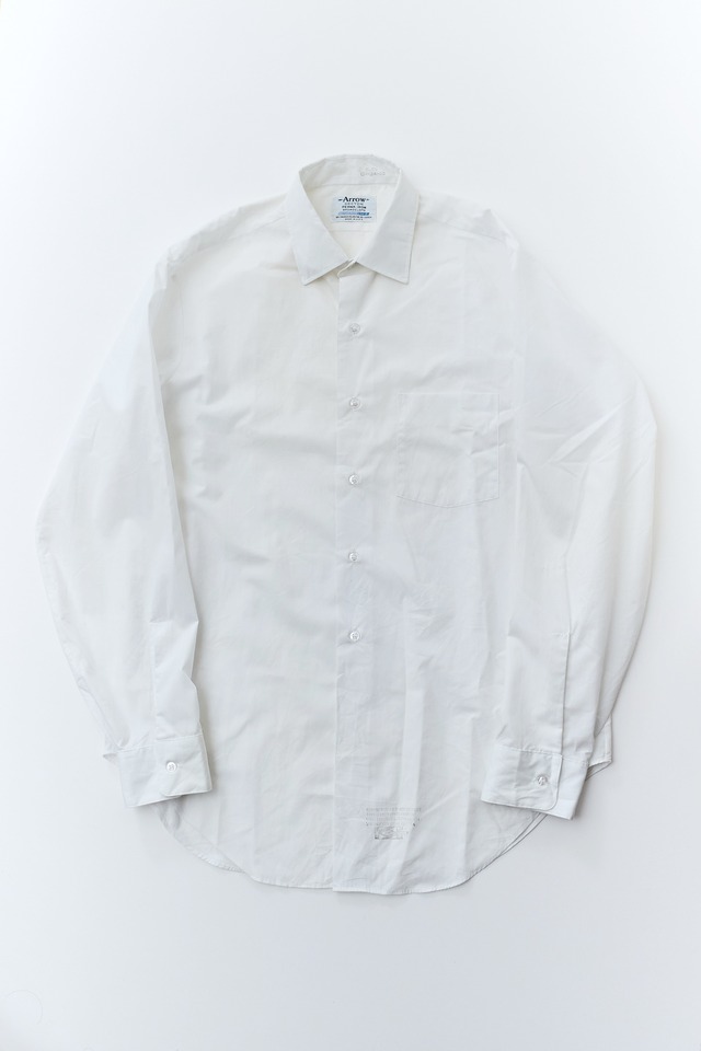 70s USA製 VINTAGE ARROW WHITE L/S SHIRT