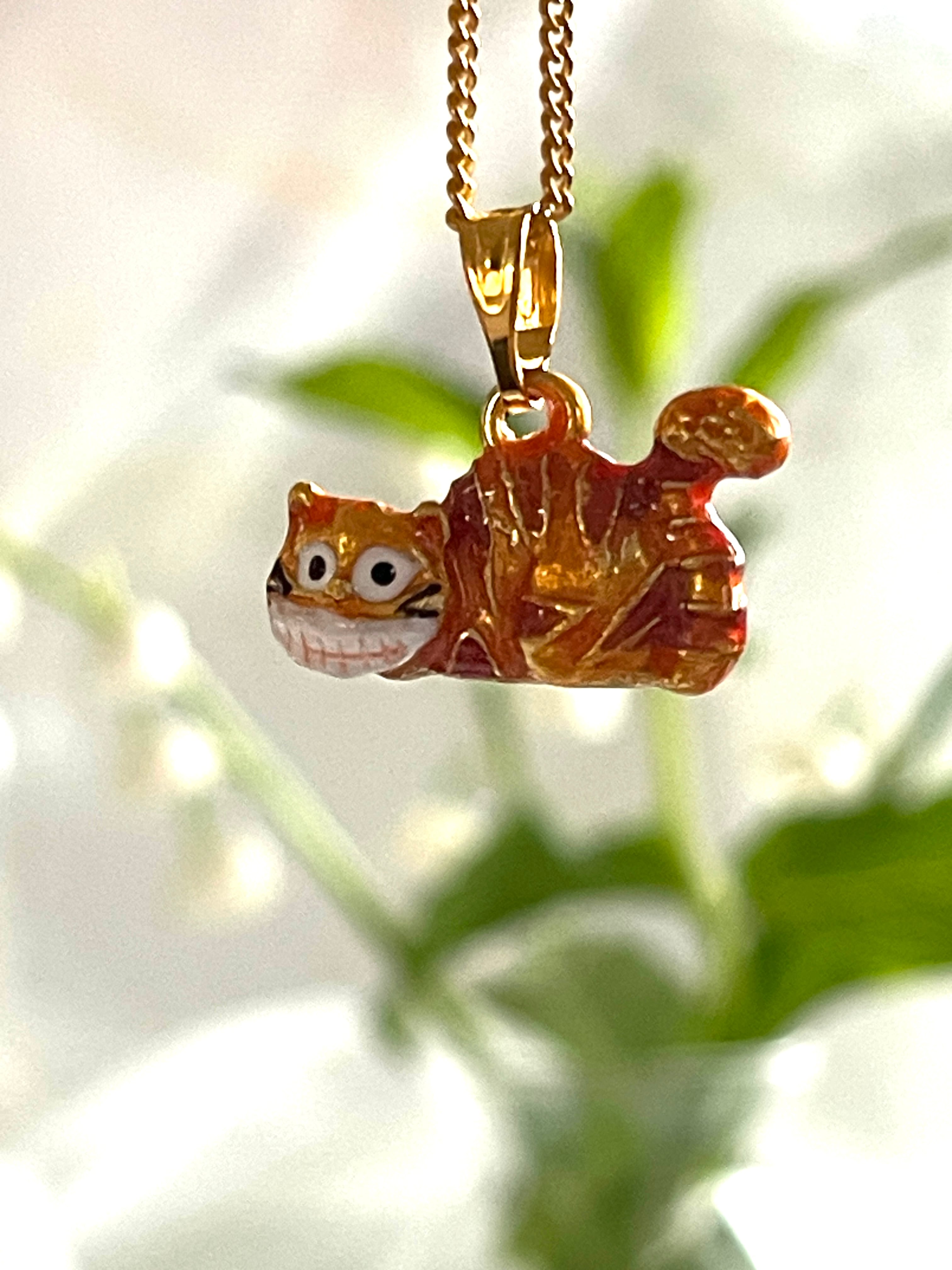 ◇送料込◇チェシャ猫②◇ネックレス付きエナメルBOX◇シークレット