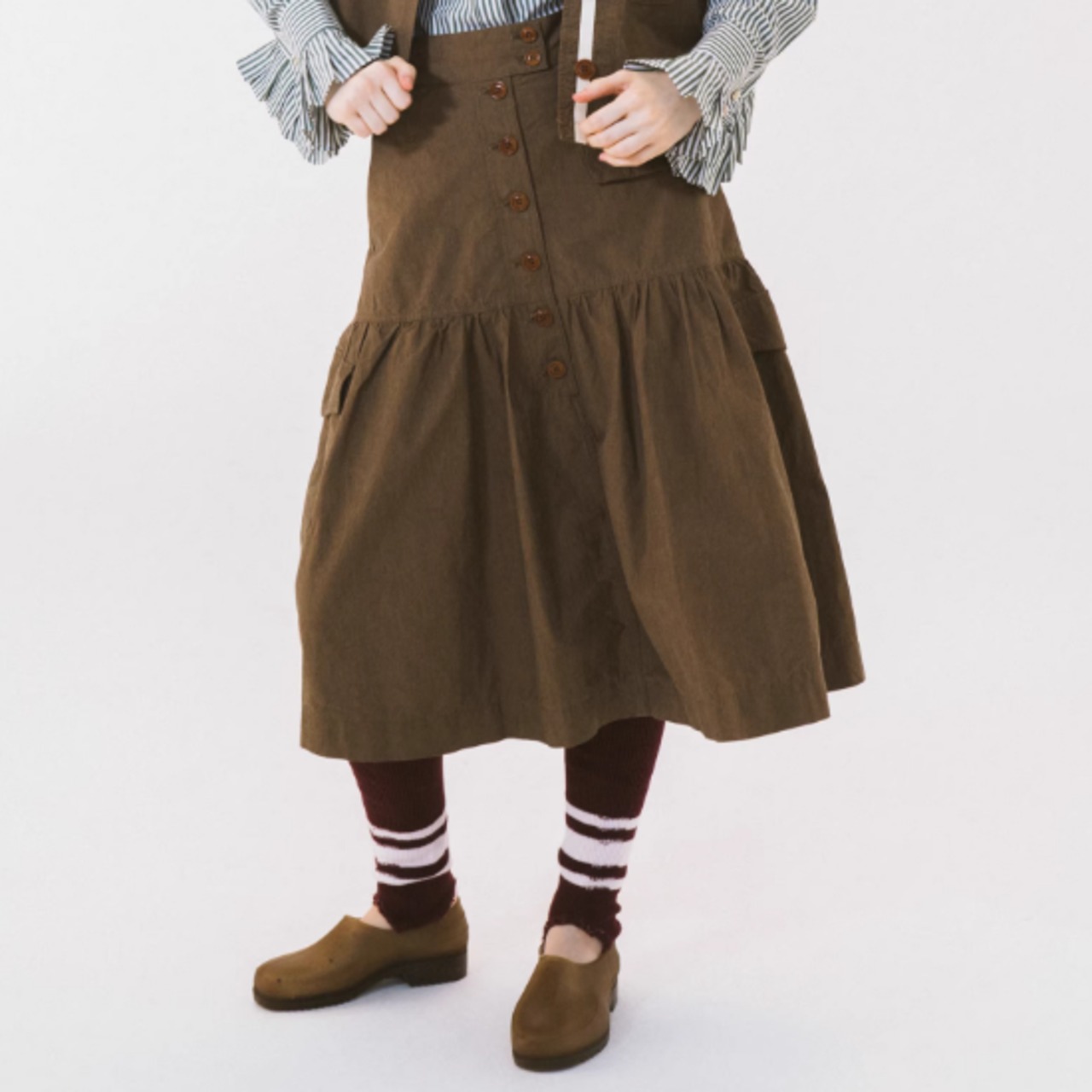 木漏れ日ポケットとレトロ旅スカート 《W0197》