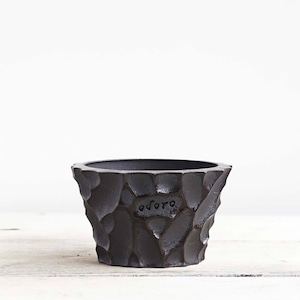 Premium by Odoro Glased Deco-Boco Pot Caudex Black S