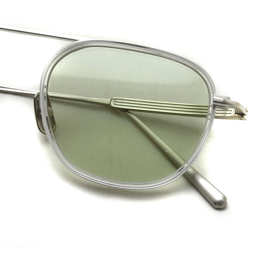 Lunetta BADA / 62/03 / 1040 SILVER・CRYSTAL - LIGHT GREEN シルバー
