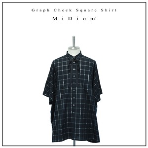 【MiDiom】Graph Check Square Shirt