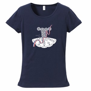 レディース ジャンヌ（スリムTシャツ）紺