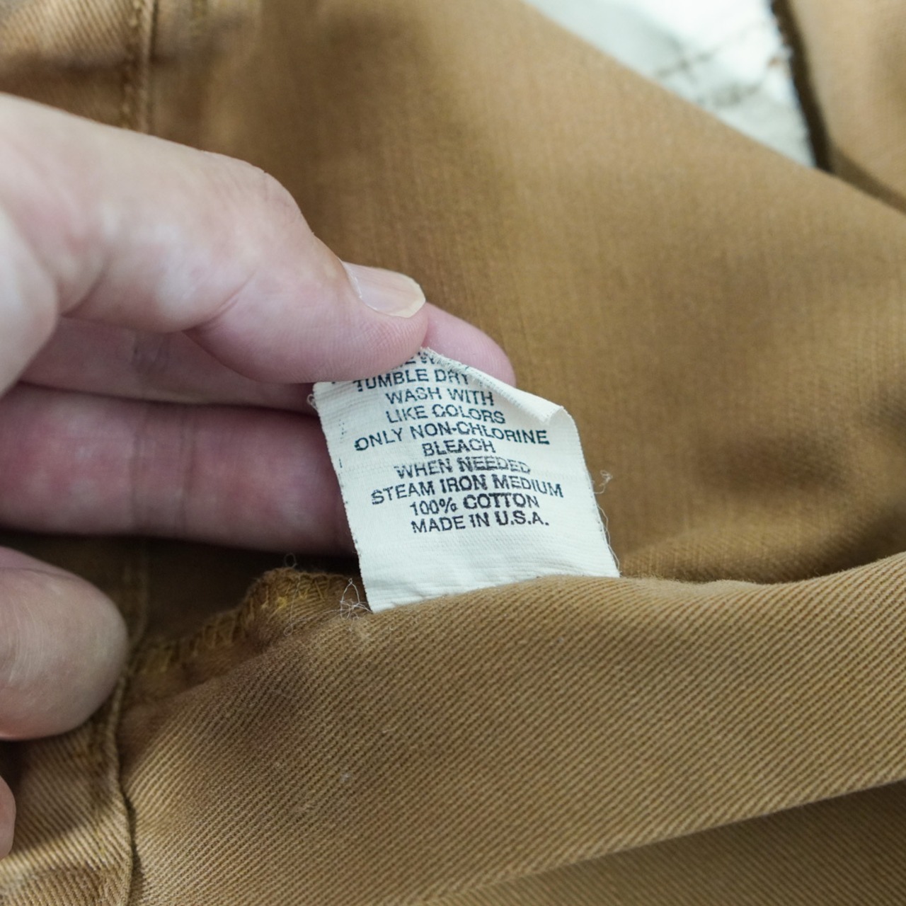 90s 初期型 USA製 Polo by Ralph Lauren POLO CHINO "No pleats" Tobacco Brown [W36L31相当] 古着 - 14