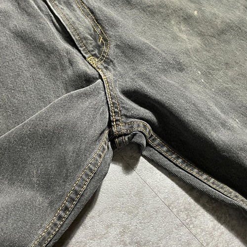 【W34 L34】 香港製 usa levi's 先染ブラック 569 詳細写真8
