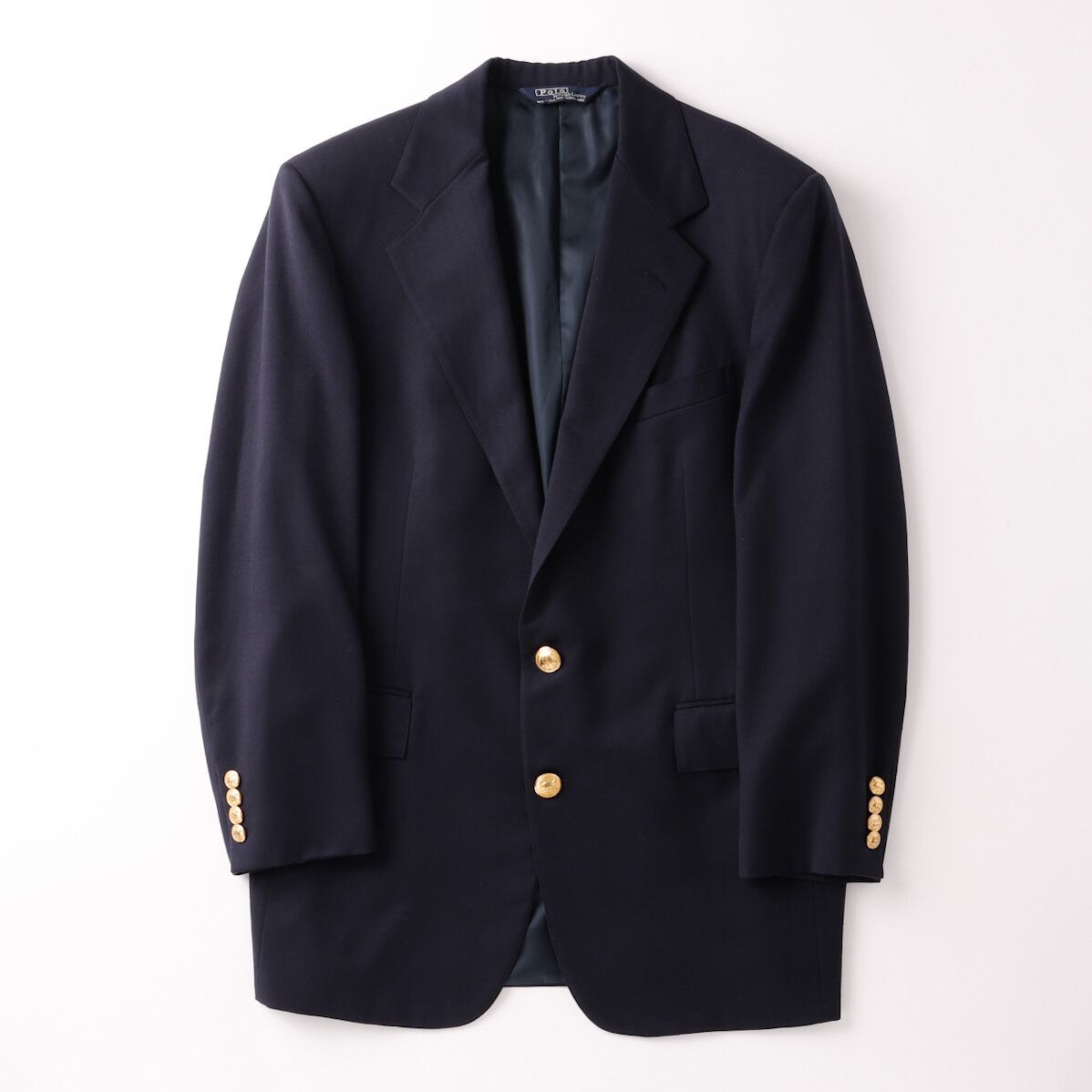 未使用】Ralph Lauren Made in USA wool Navy blazer 70s vintage ...