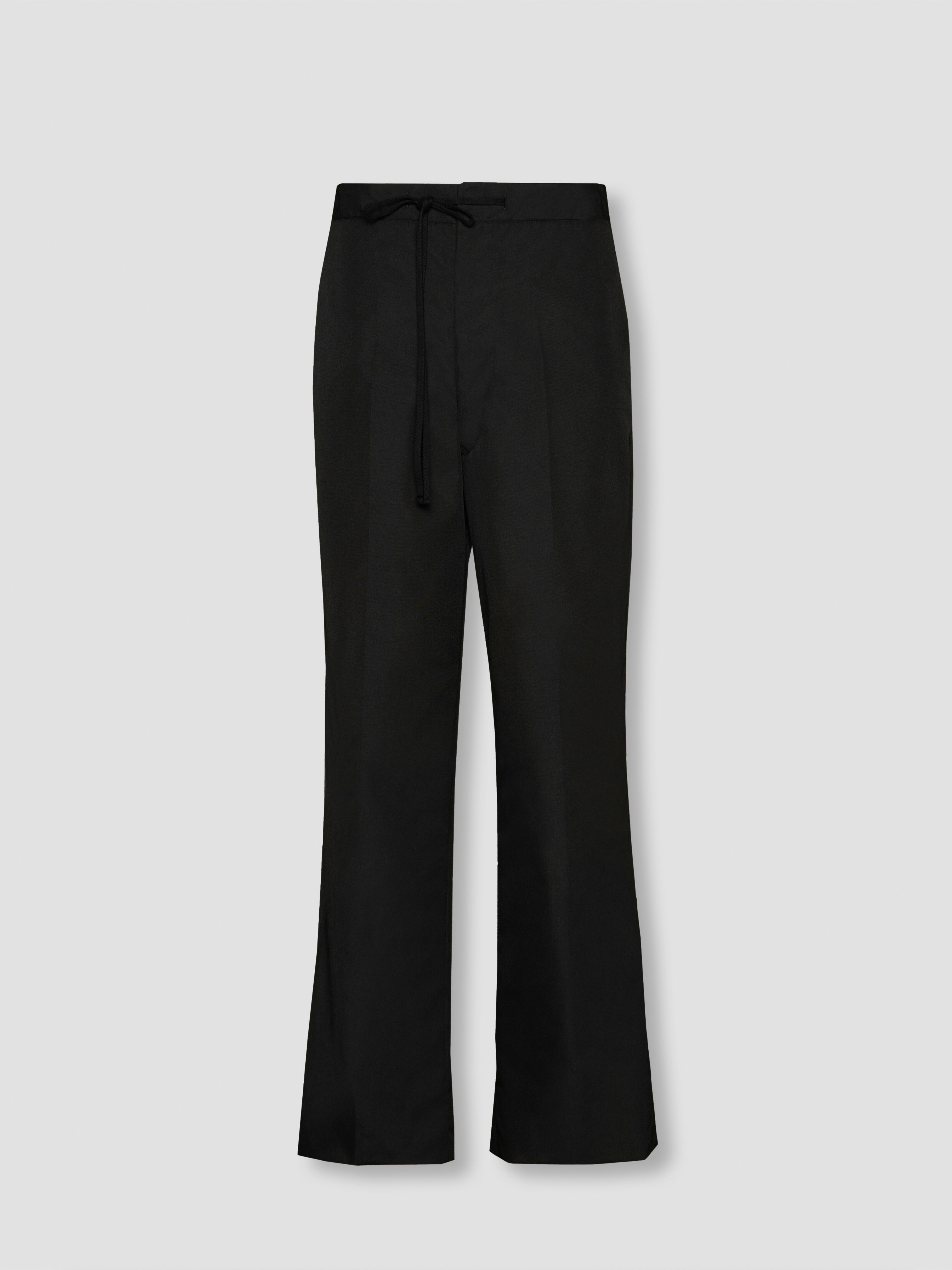 MAISON MARGIELA WAIST TIE TROUSERS BLACK S51KA0582 | BEST PACKING  