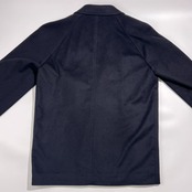 カシミヤ100% CASHMERE カシミヤ 裏地玉虫色 ダブル コート L/ブラック メンズ