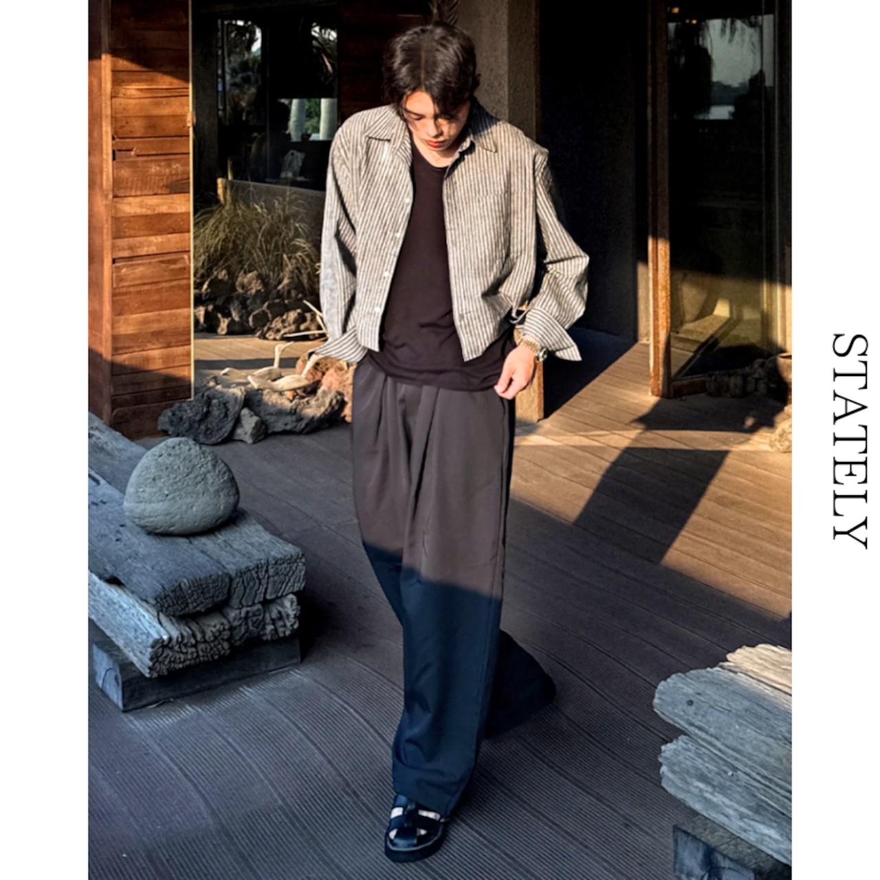 Stripe Breeze シャツ_T304・画像4