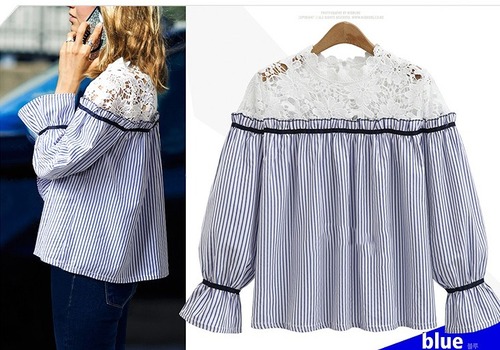 大きいサイズ レディース 花柄レース トップス シャツ 長袖 オフショル 春夏