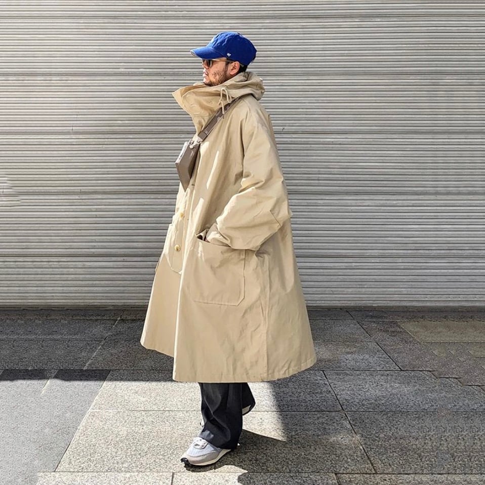 【Chili-Ｏ】JIAOLANDIスタンドカラートレンチコート JIAOLANDI中綿オーバーサイズのスタンドカラートレンチコート | mblueshop