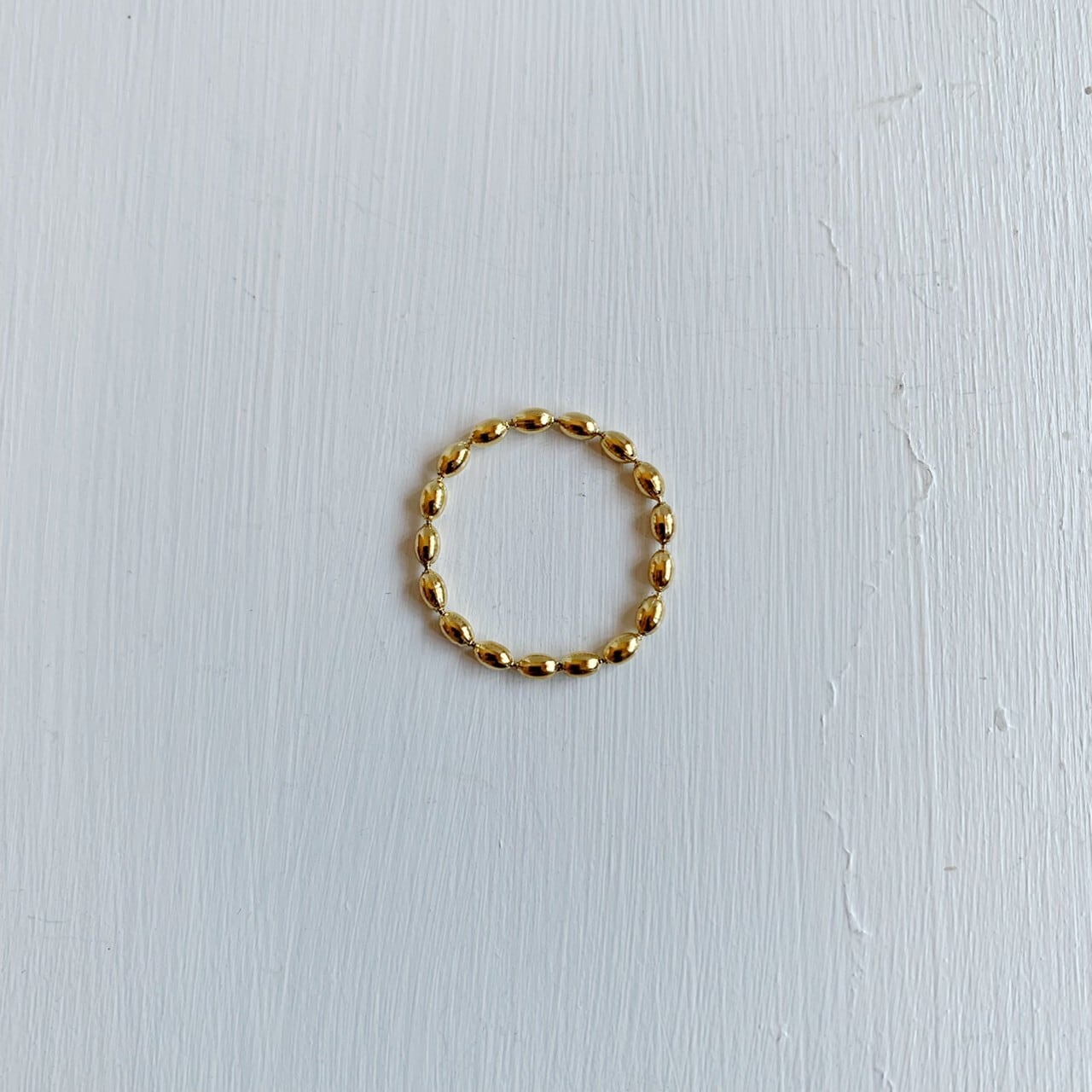 ［サージカルステンレス］OVAL CHAIN RING