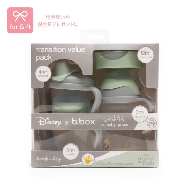 ［即納］b.box Disney Transition value pack ステップアップマグパック 240ml