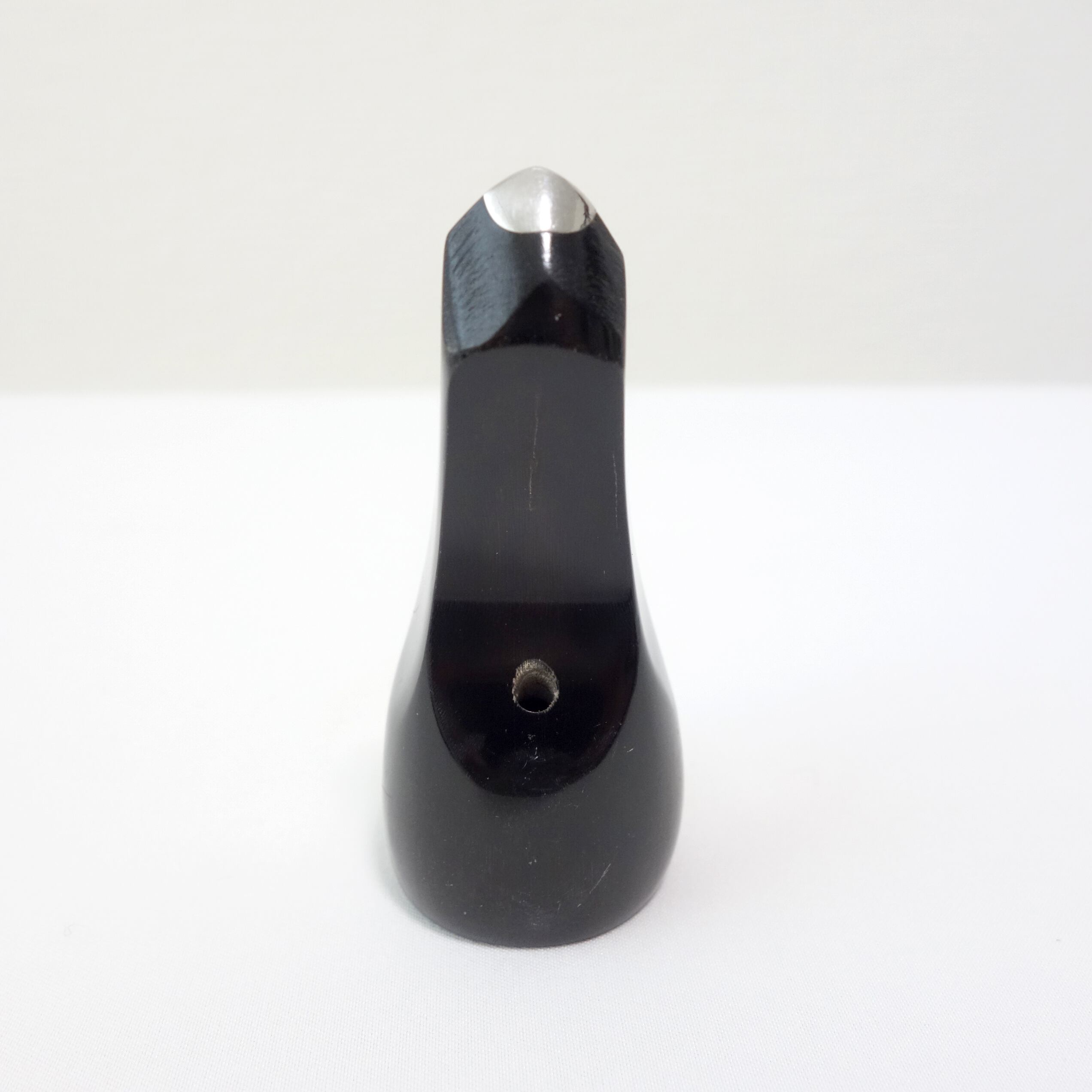 筋金の三線ばち : 黒水牛 まる型 約6cm (/爪 /ツメ/バチ) | 【三線工房