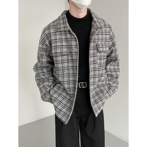 check wool jacket（チェックウールジャケット）-b1290