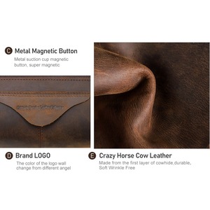 Square Genuine Leather Travel Pouch Bag / 本革 スクエア レザー トラベル ポーチ バッグ