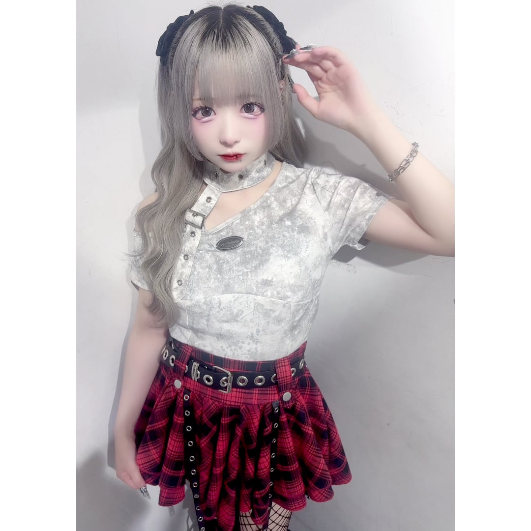 新作】ネックベルトアシメピタTシャツ | VOLCAN&APHRODITE