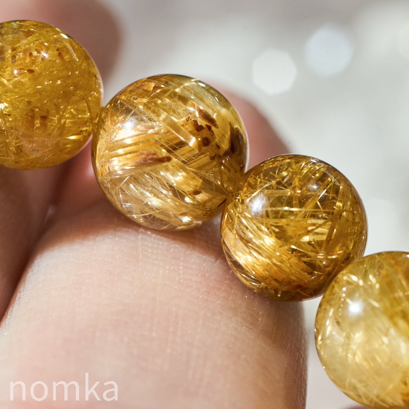 黄金の繭・シルキールチル】ブラジル産 ゴールドルチルクォーツ