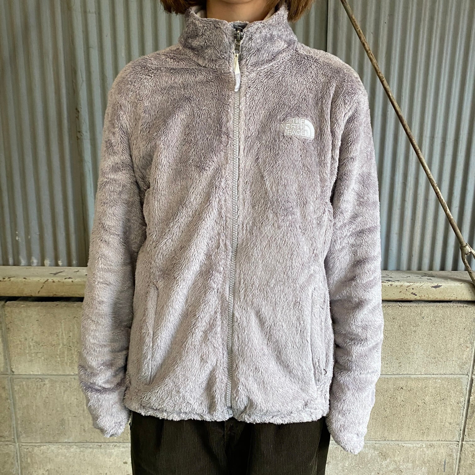 THE NORTH FACE フリース ジャケット ウール ヘリンボーン  柄キャンプ