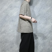 rayon blend border tee over
