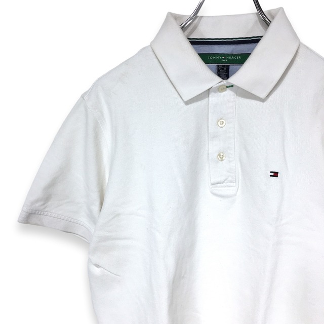 人気 トミーヒルフィガーゴルフ 半袖ポロシャツ ワンポイントロゴ F2
