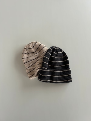 1771 stripe knit hat