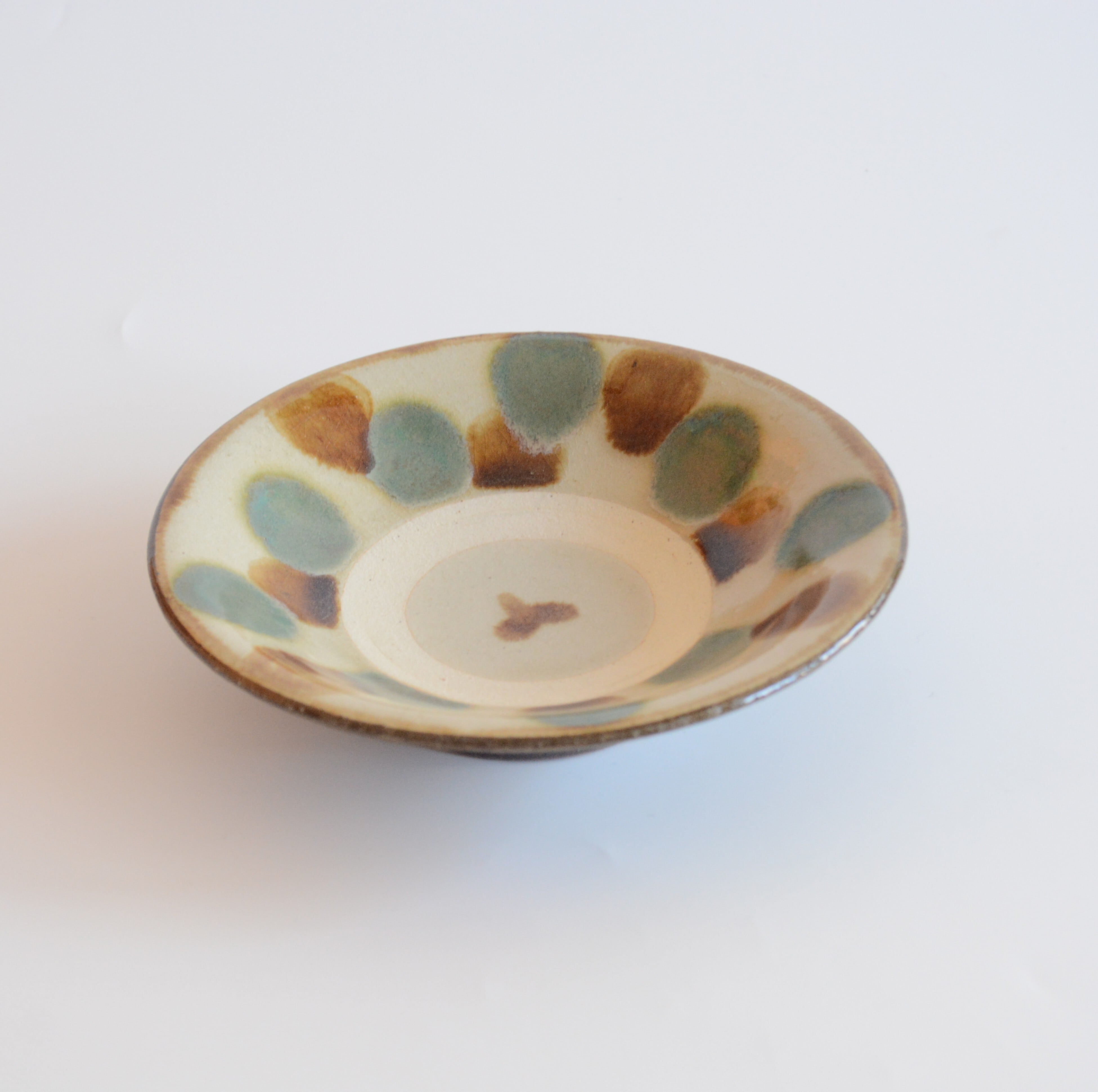 【やちむん 勝窯】点打 5寸皿