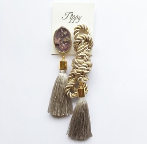 rope tassel pierce / earring