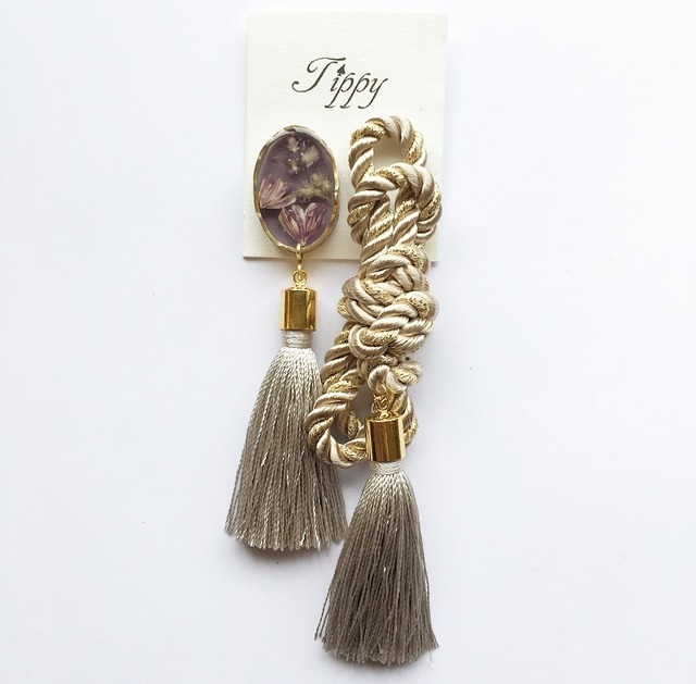 rope tassel pierce / earring