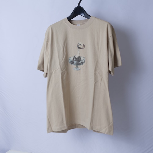 猫Tシャツ - スニャータ-【size:L】サンドベージュ t9 猫Tシャツ - スニャータ-【size:L】サンドベージュ t9