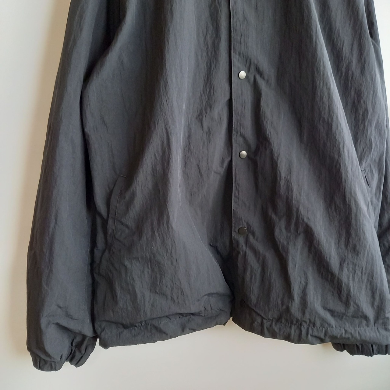 オークリー　ナイロン　コーチジャケット　ビッグロゴ　ブラック　XXL（2XL）