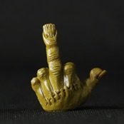 FXXK! HANDSIGN VALVE CAP /カーキ