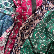 09-C　紫　カンガ［あなたをずっと愛することを誓います］NAAHIDI NITAKUPENDA DAIMA／ケニア