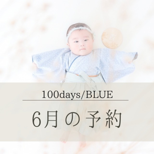 【6月予約枠】祝100days！ブルーデイジーの袴セット