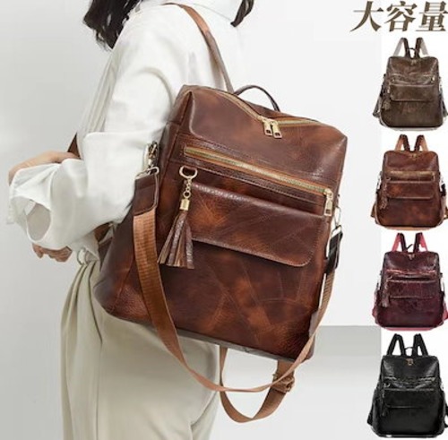 新作 バックパック 大容量 リュック PU おしゃれ 流行り カジュアルバッグバッグ 通学リュック カバン 多機能旅行 防水