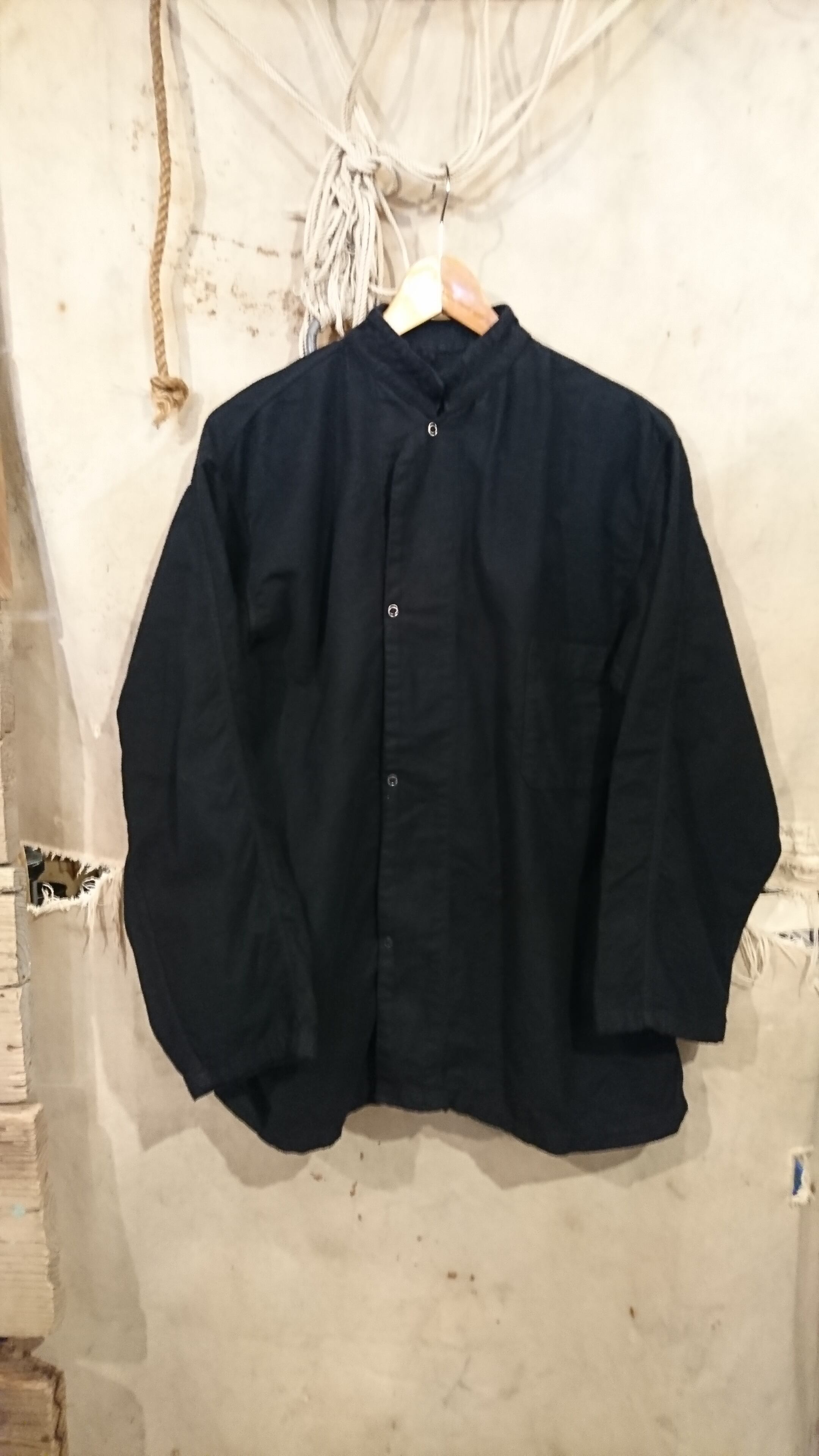 US ARMY MEDICAL SLEEPING SHIRT BLACK DYE ⑤